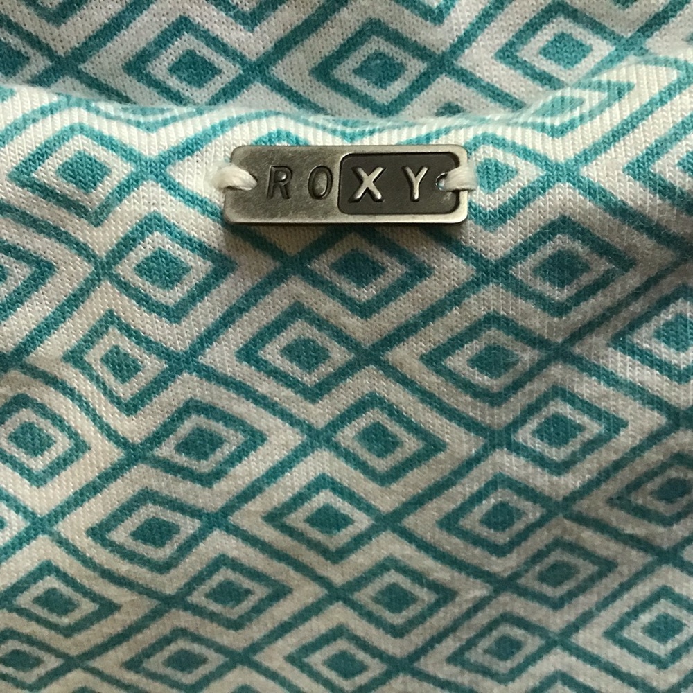 Roxy Teal Strapless Romper - Picture 3 of 8